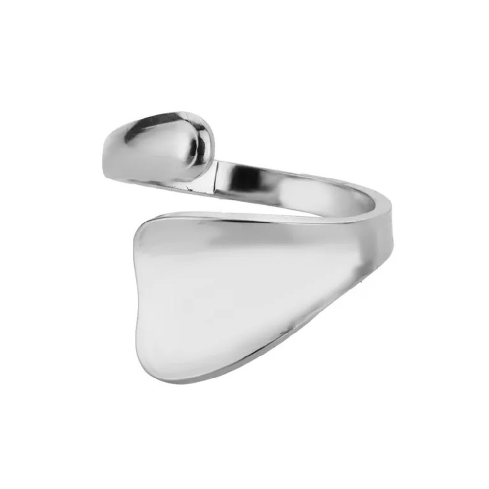 2 for 1 - Modern Open Wave Ring 1 gold and 1 silver - Women Jewelry